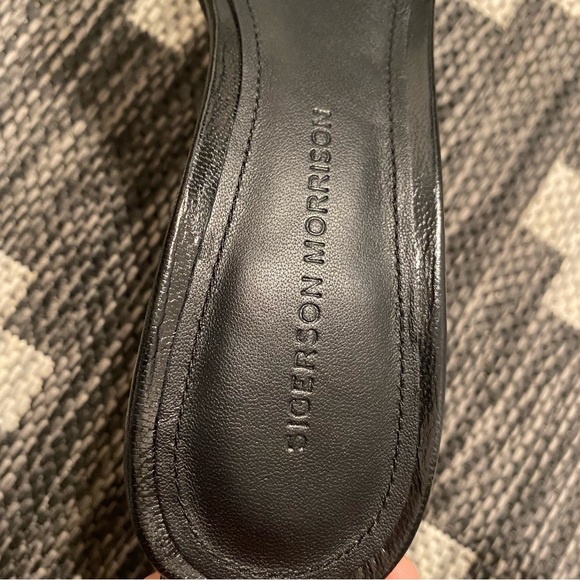 Sigerson Morrison Women’s Carita Black Leather Ankle Strap Pump Sandals … - Picture 7 of 8